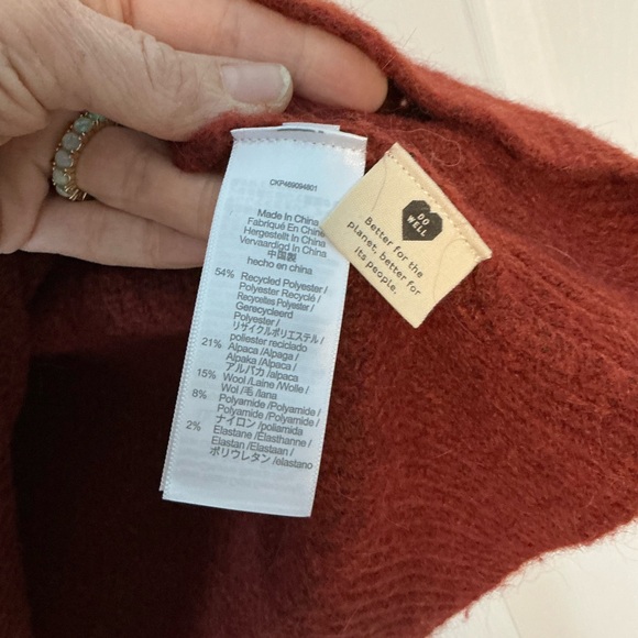 Madewell drop shoulder rust crewneck sweater - Picture 5 of 6